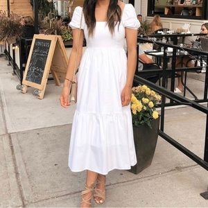 Park & Fifth White Demin Midi Dress